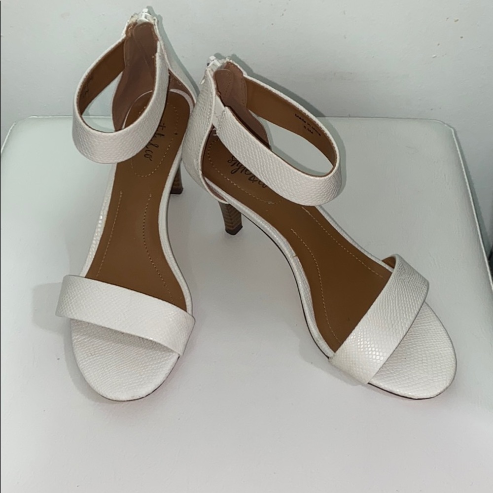 Style & Co White Sandals
